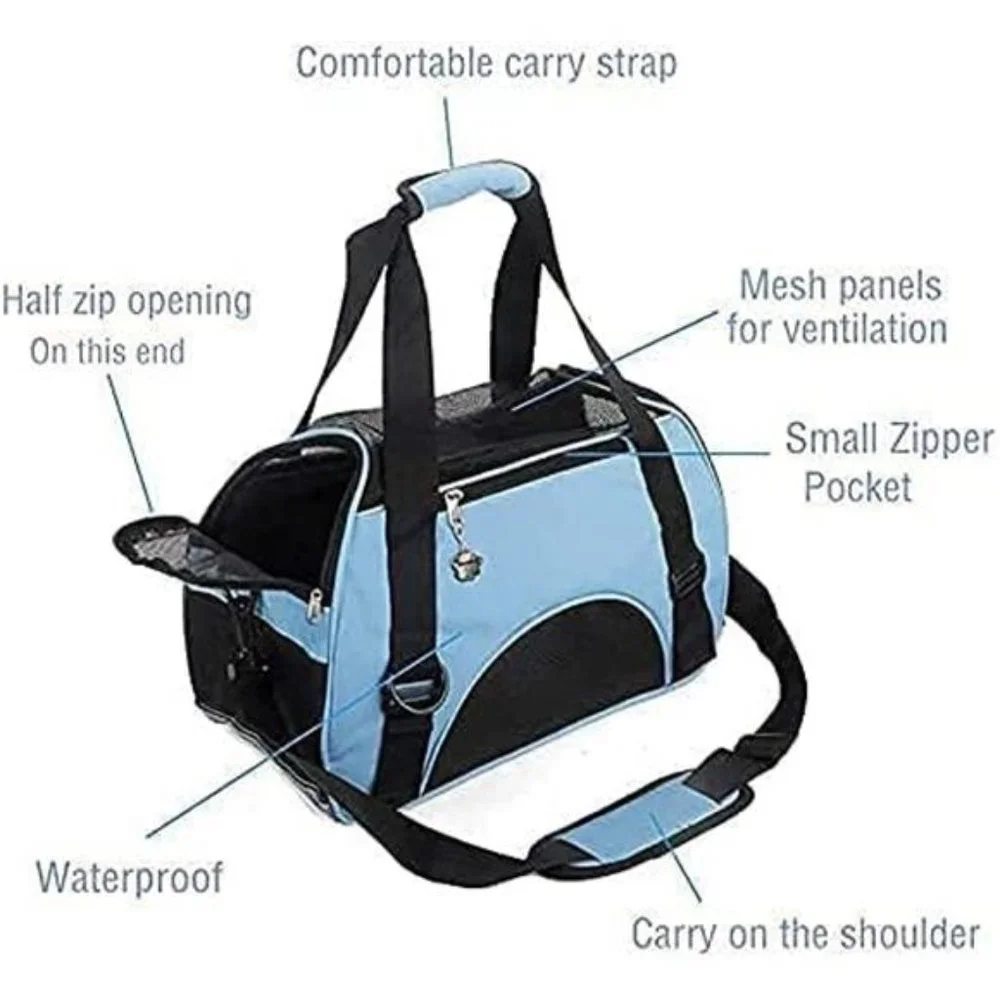 Cat Carrier,Soft-Sided Pet Travel Carrier for Cats,Dogs Puppy Comfort Portable